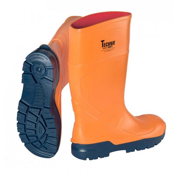 Çelik Korumasız Poliüretan İş Çizmesi Turuncu