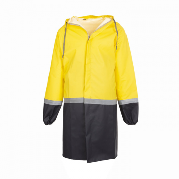 SU GEÇİRMEZ PVC İŞ GÜVENLİK FOSFORLU ÇİFT RENKLİ PARDESÜ